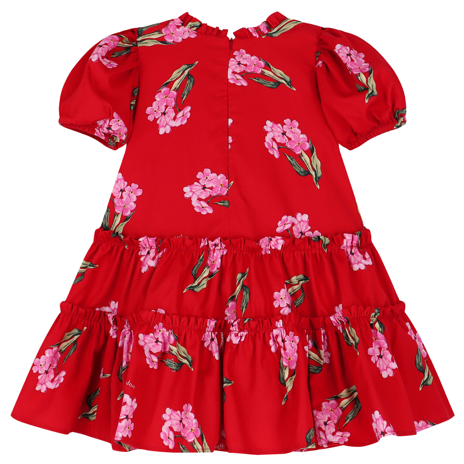 Girls Red Floral Dress, 1, hi-res image number null
